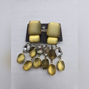 Chico's Green Clip On Earrings